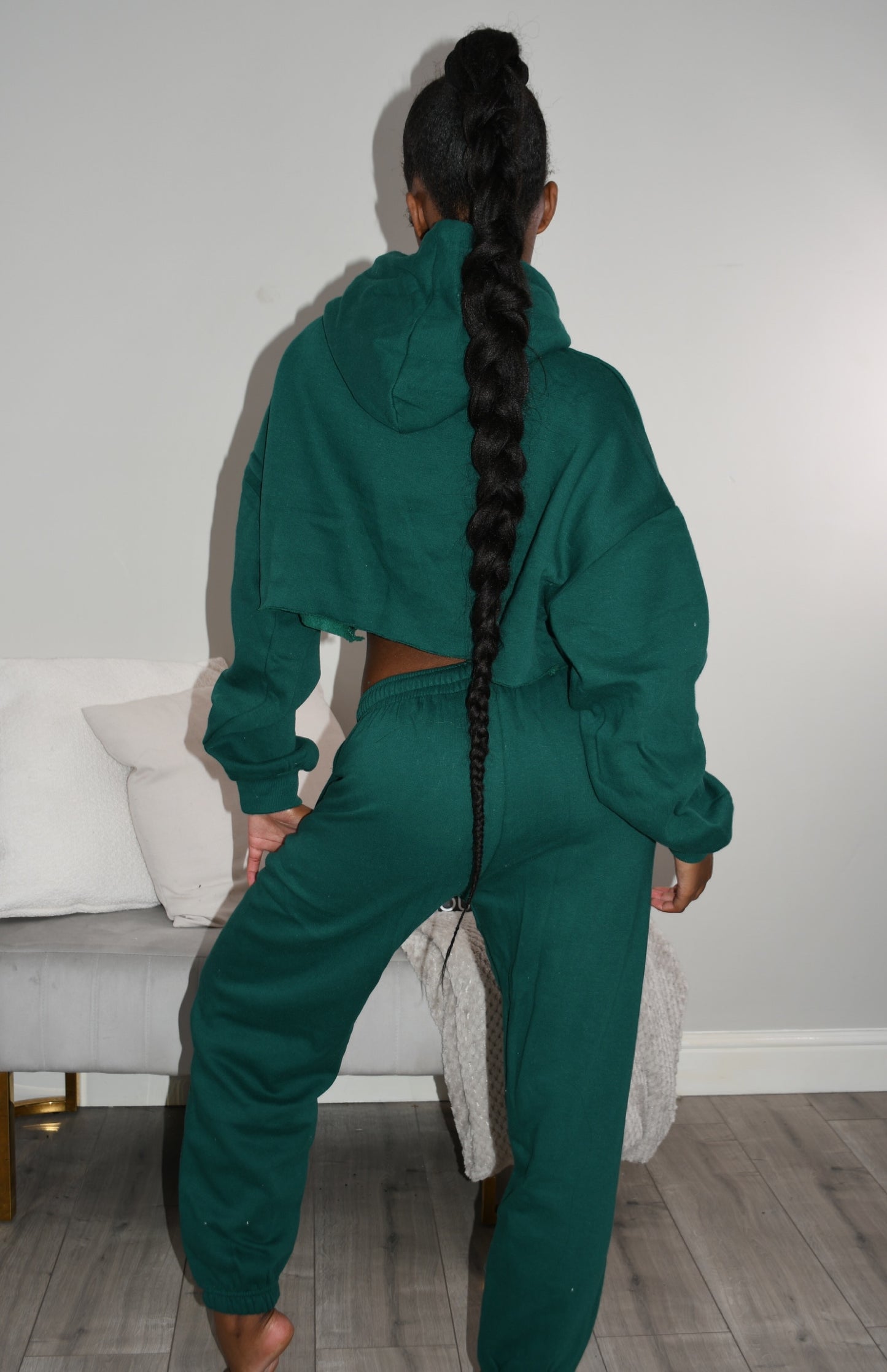 Green cropped tracksuit ‘Masterclass cropped’