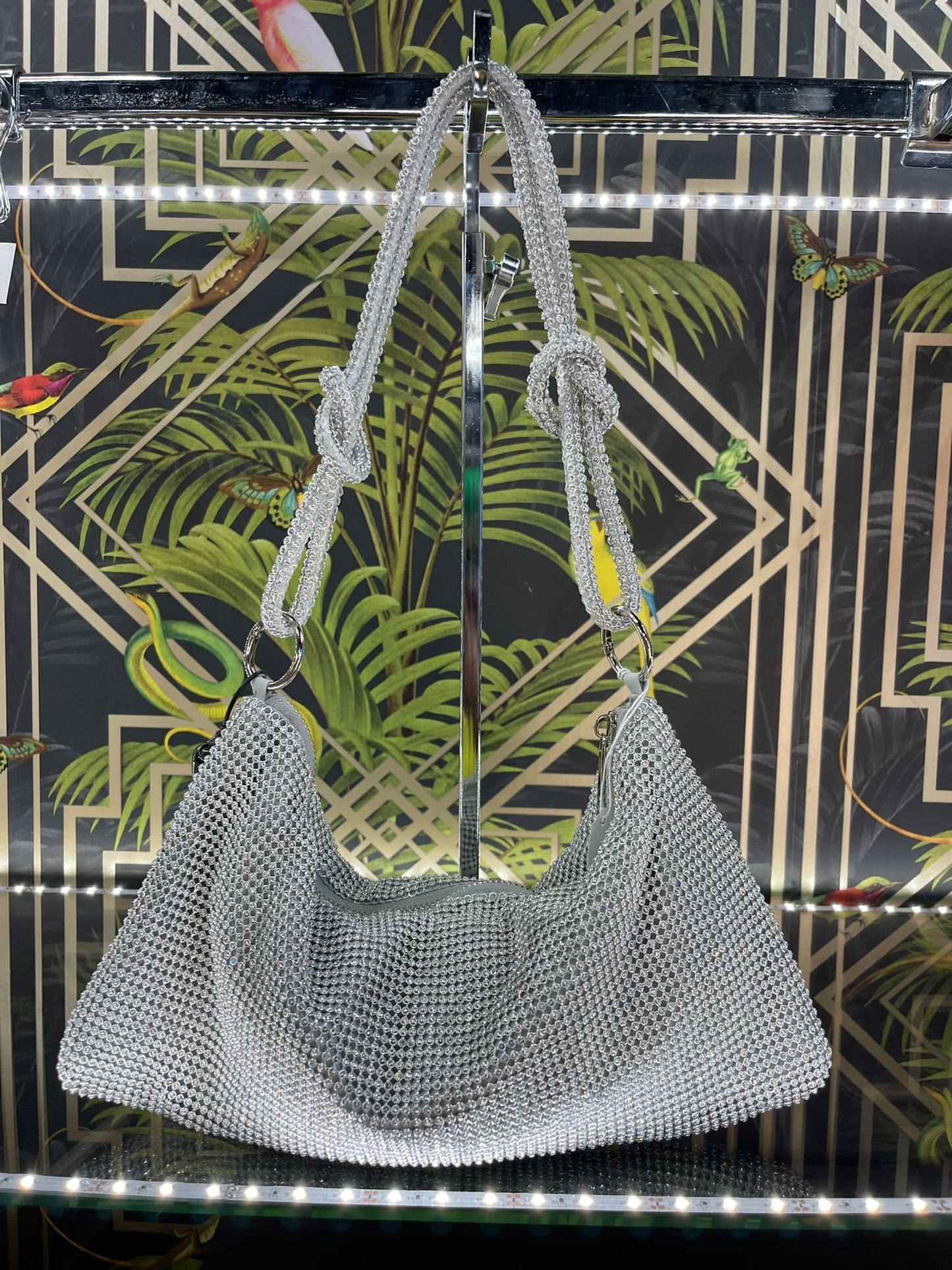 Silver clearance slouch bag