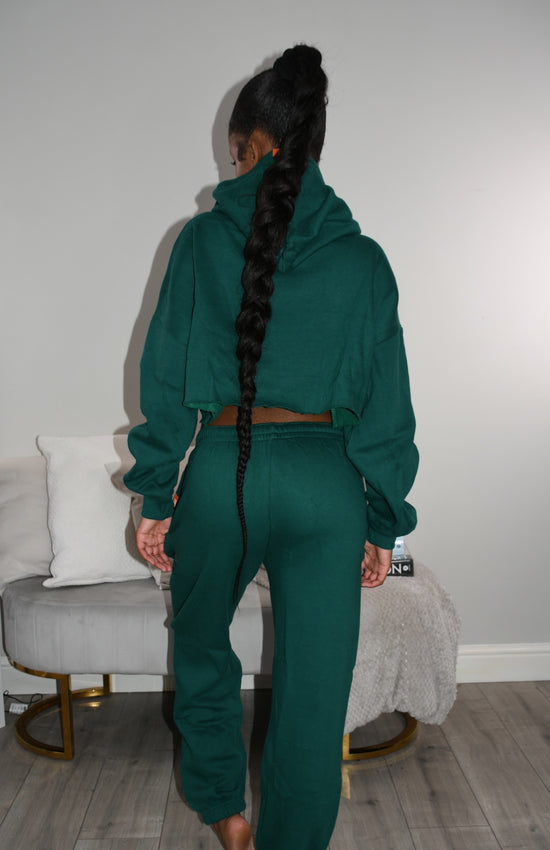 Green cropped tracksuit ‘FIFTY1 preppy’