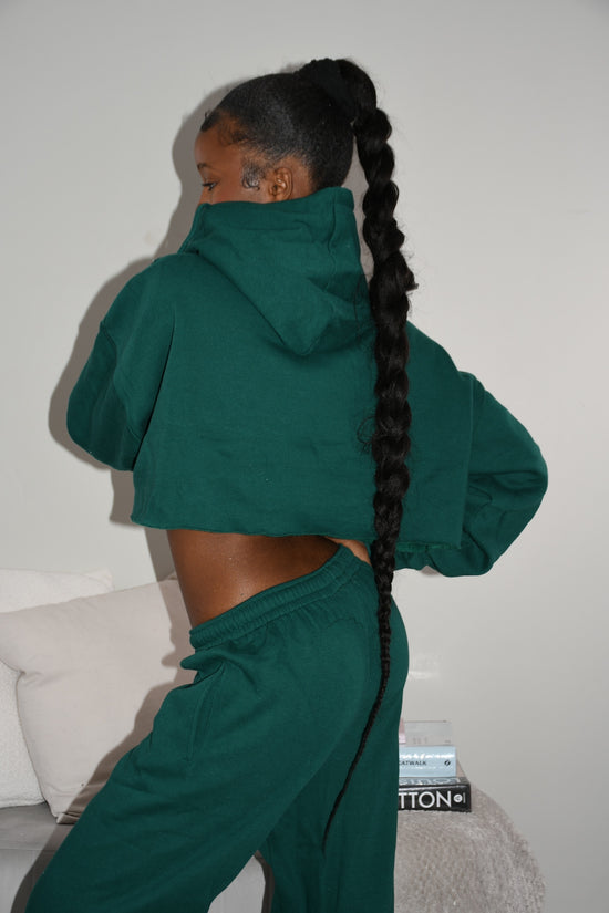 Green cropped tracksuit ‘Masterclass cropped’