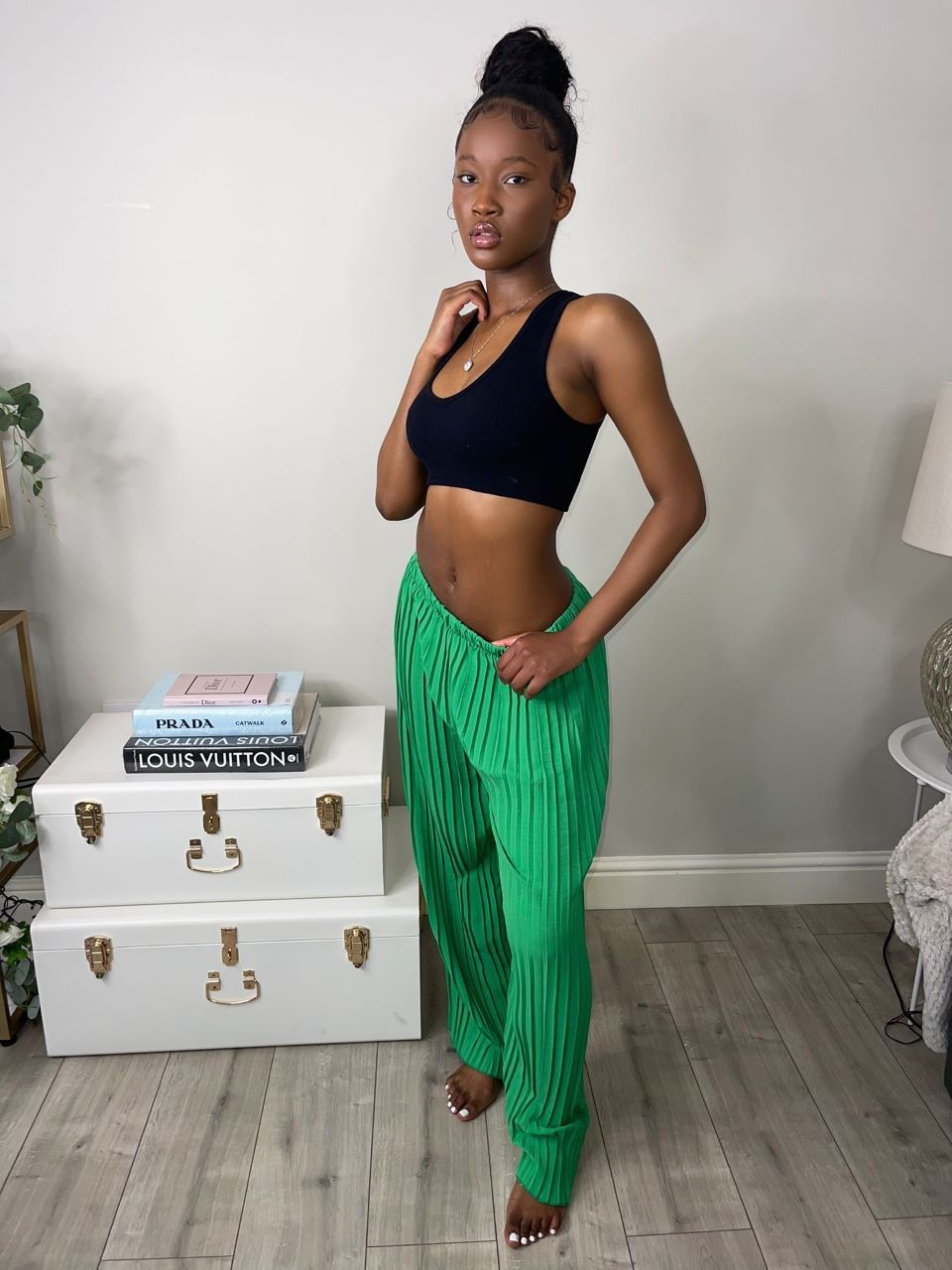 Pleated Wide-Leg Trousers | L.O.S Collection