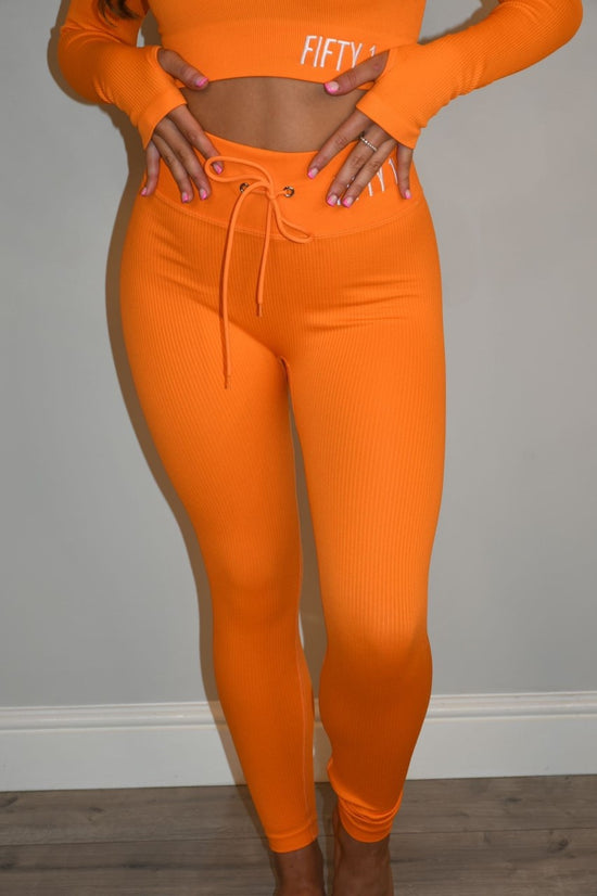 Orange sale gym leggings